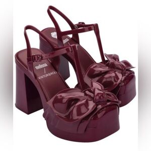 Viktor & Rolf Deep Burgundy Platform Shoes